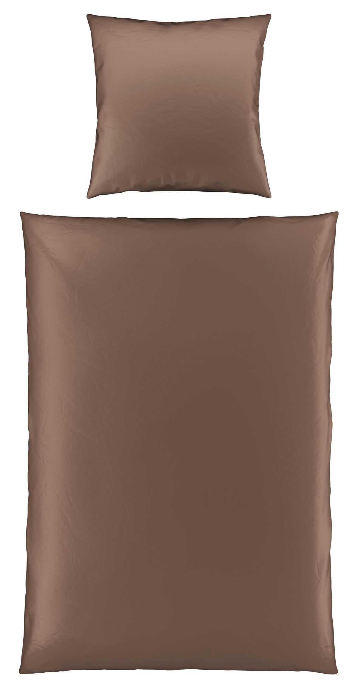 BETTWÄSCHE NIGIRI Satin 135/200 cm  - Cappuccino, Basics, Textil (135/200cm) - Bio:Vio