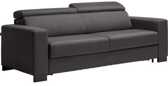 SCHLAFSOFA Webstoff Dunkelgrau - Wengefarben/Dunkelgrau, Design, Holz/Textil (222/83/104cm) - Novel