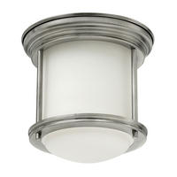 DECKENLEUCHTE Elstead Hadrian 19.6/18.5 cm   - Nickelfarben, KONVENTIONELL, Glas/Metall (19.6/18.5cm) - Elstead Lighting