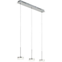 LED-HÄNGELEUCHTE 65/8/200 cm  - Alufarben, Design, Kunststoff/Metall (65/8/200cm) - Fabas Luce