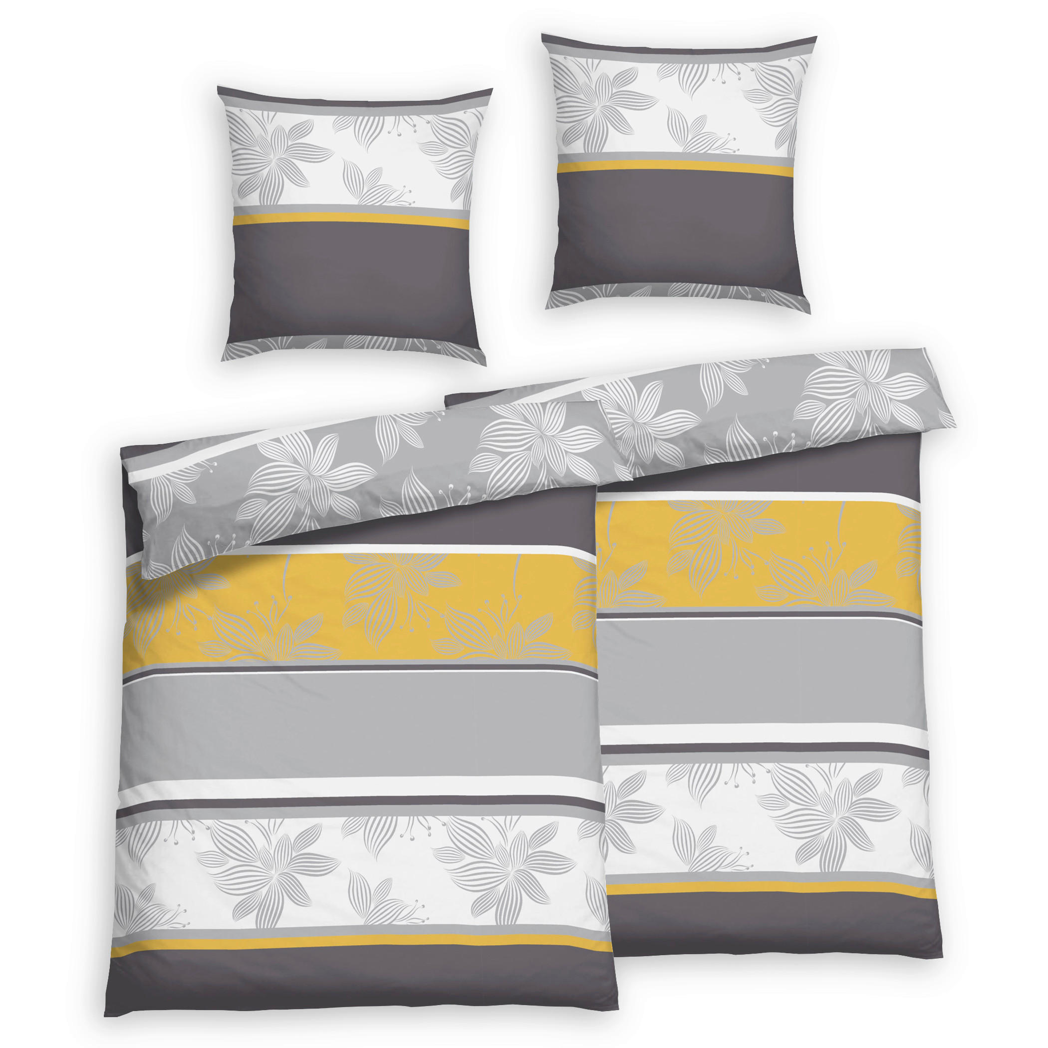Bettwäsche 2er Set 4-teilig Seersucker 135/200 cm  - Smaragdgrün, Basics, Textil (135/200cm) - Florella