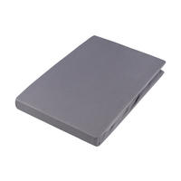 SPANNBETTTUCH Zwirn-Jersey  - Dunkelgrau/Graphitfarben, Basics, Textil (150/200cm) - Estella
