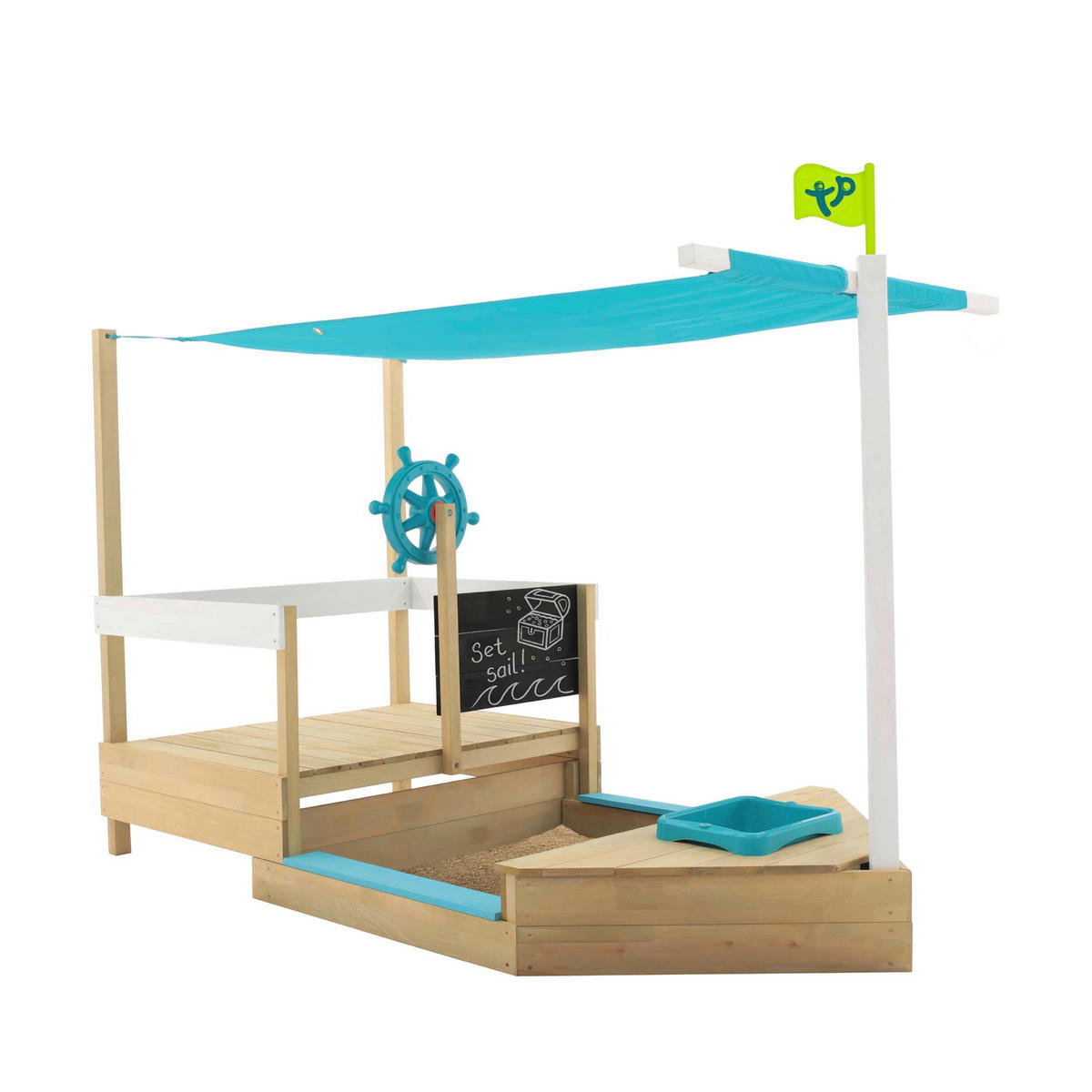 SANDKASTEN  - Kieferfarben, KONVENTIONELL, Holz (92/118/180cm) - Ambia Garden