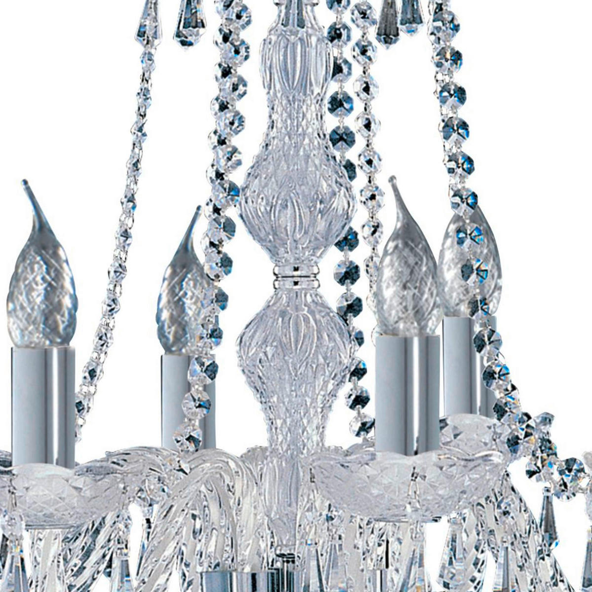 TAKKRONA Hale 57/57/54.5 cm  - klar/kromfärg, Design, metall/glas (57/57/54.5cm)
