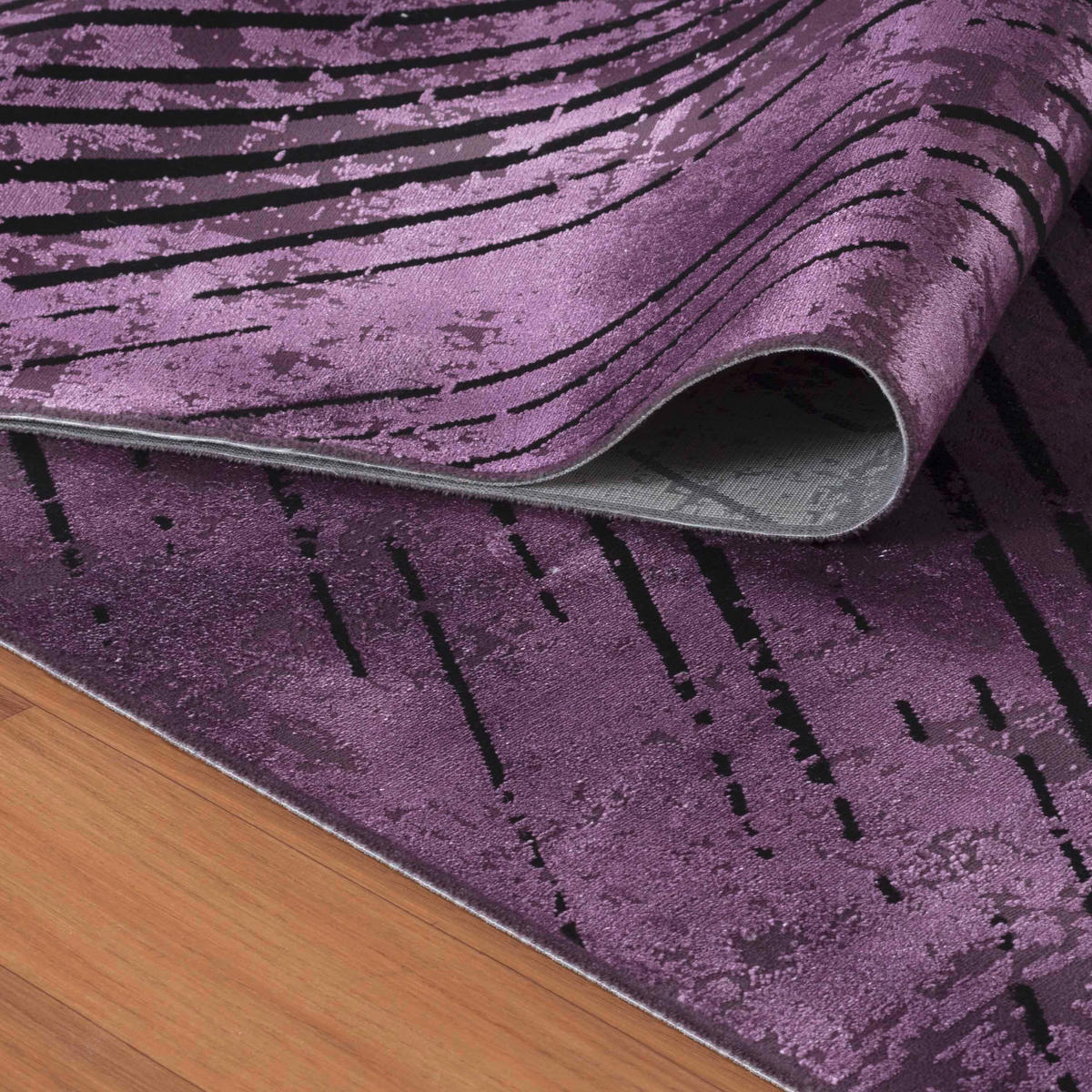 LÄUFER 80/250 cm Elite  - Lila, Design, Textil (80/250cm) - Novel