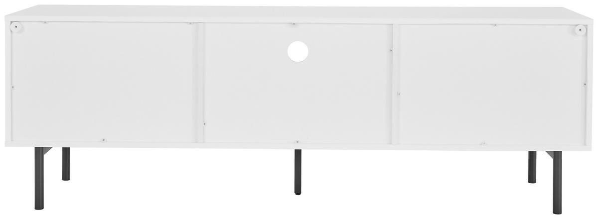 LOWBOARD  in 165/55/40 cm  - Schwarz/Weiß, Design, Holzwerkstoff/Metall (165/55/40cm) - MID.YOU