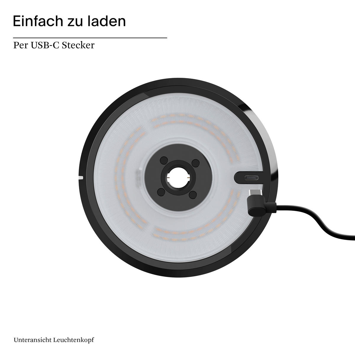 AKKU-TISCHLEUCHTE Mahina 20,7/13,3/35,5 cm   - Schwarz Hochglanz, Design, Metall (20,7/13,3/35,5cm)