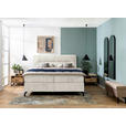 BOXSPRINGBETT 160/200 cm  in Greige  - Greige/Schwarz, Design, Textil/Metall (160/200cm) - Esposa