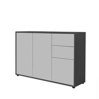 KOMMODE  in 105,5/73/33 cm  - Anthrazit/Schwarz, MODERN, Holzwerkstoff (105,5/73/33cm) - MID.YOU