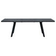 ESSTISCH 180-240/100/76 cm Nachbildung  Metall, Holzwerkstoff ausziehbar rechteckig Grau, Schwarz  - Schwarz/Grau, Design, Holzwerkstoff/Metall (180-240/100/76cm) - Carryhome