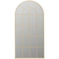 WANDSPIEGEL 100/200/2,5 cm    in Freiform  - Goldfarben, LIFESTYLE, Glas/Holzwerkstoff (100/200/2,5cm) - Landscape