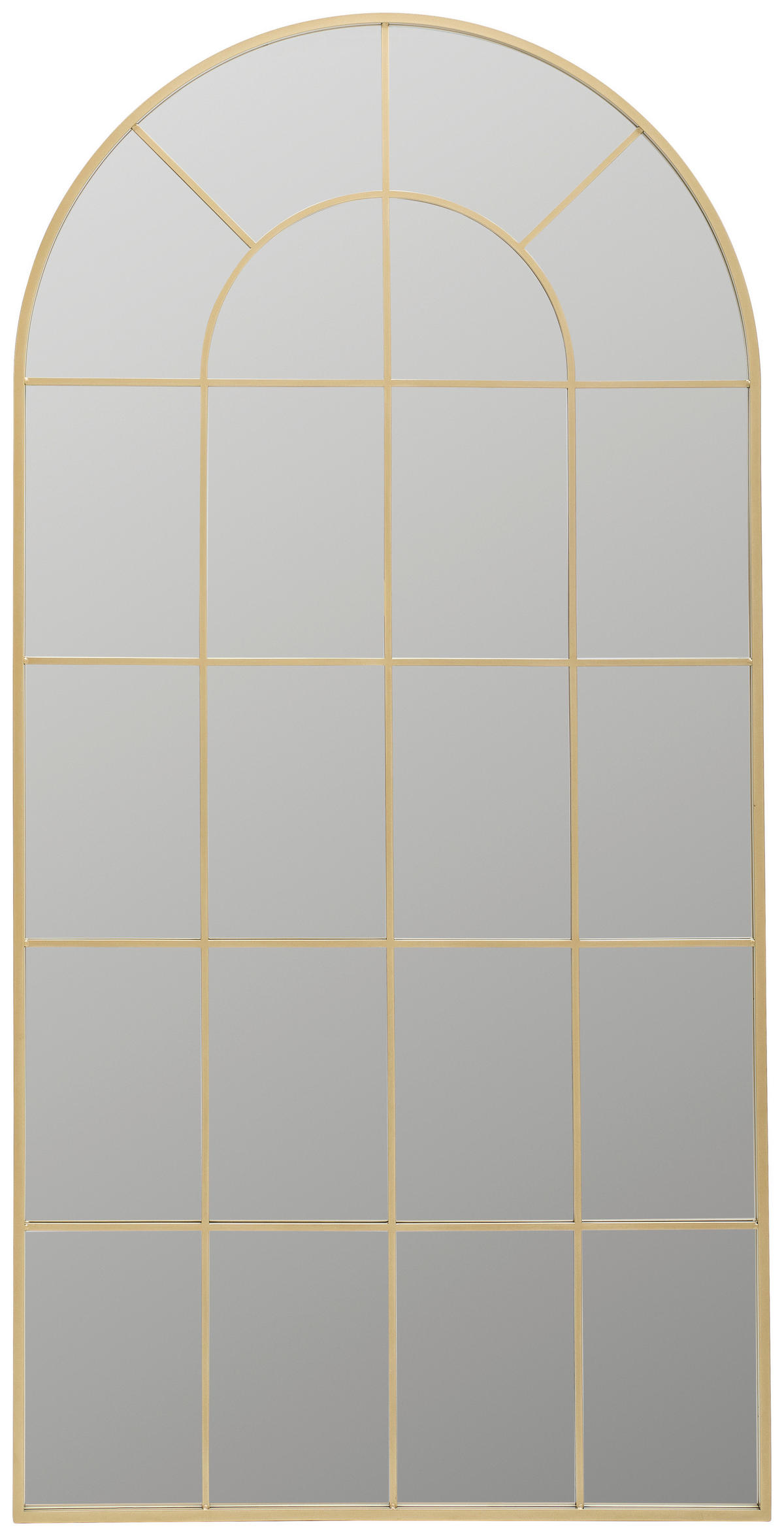 WANDSPIEGEL 100/200/2,5 cm    in Freiform  - Goldfarben, LIFESTYLE, Glas/Holzwerkstoff (100/200/2,5cm) - Landscape