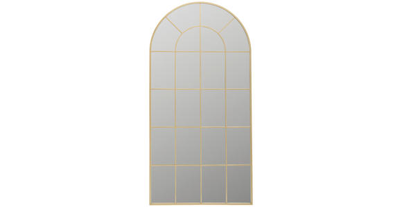 WANDSPIEGEL 100/200/2,5 cm    in Freiform  - Goldfarben, LIFESTYLE, Glas/Holzwerkstoff (100/200/2,5cm) - Landscape