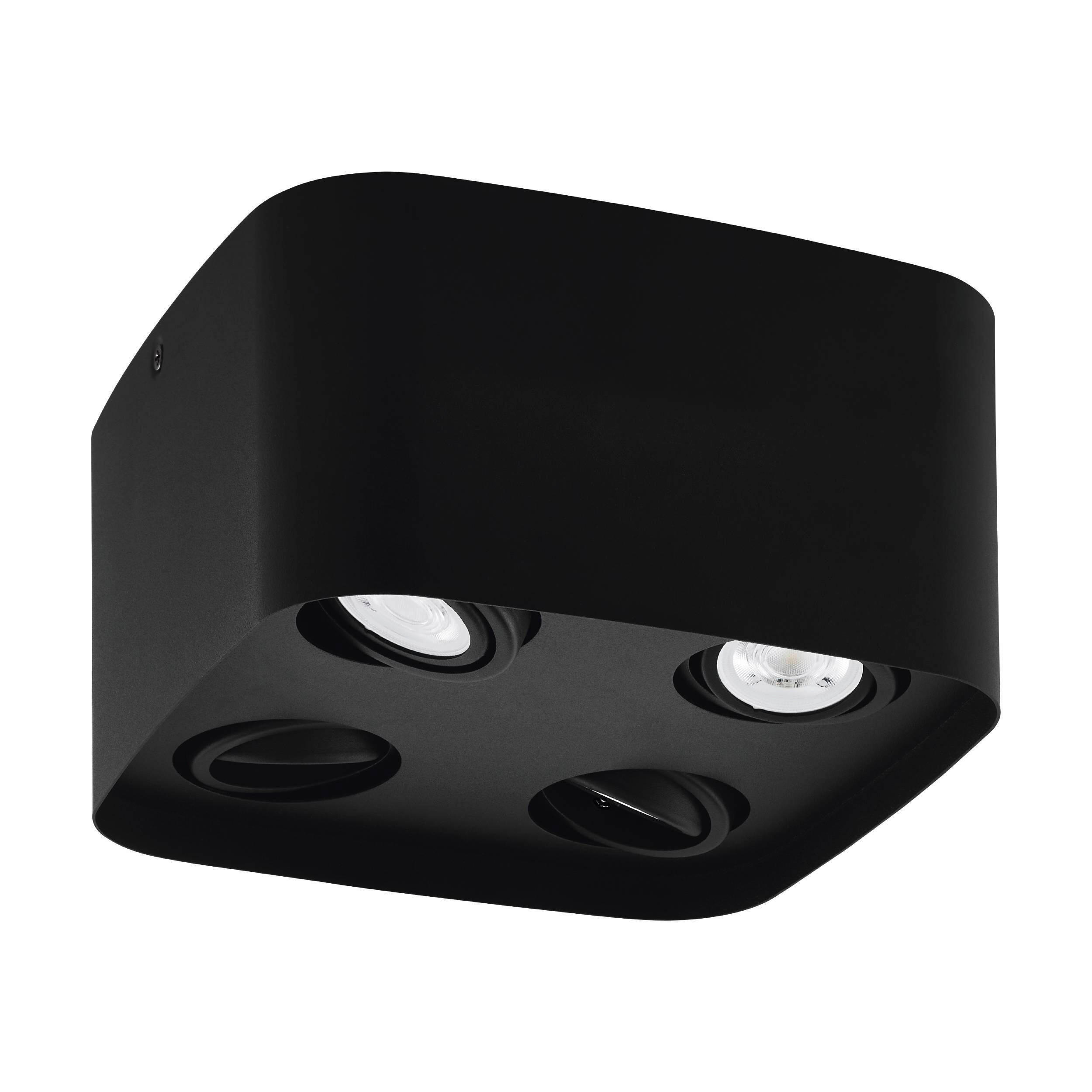 DECKENLEUCHTE Caminales-Z  Smart 24/24/12 cm   - Schwarz, Design, Metall (24/24/12cm) - Eglo