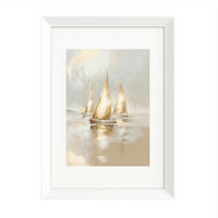DRUCKGRAFIK Landschaft & Natur, Strand & Meer  - Beige/Weiß, Basics, Holz/Papier (75/56/3cm)