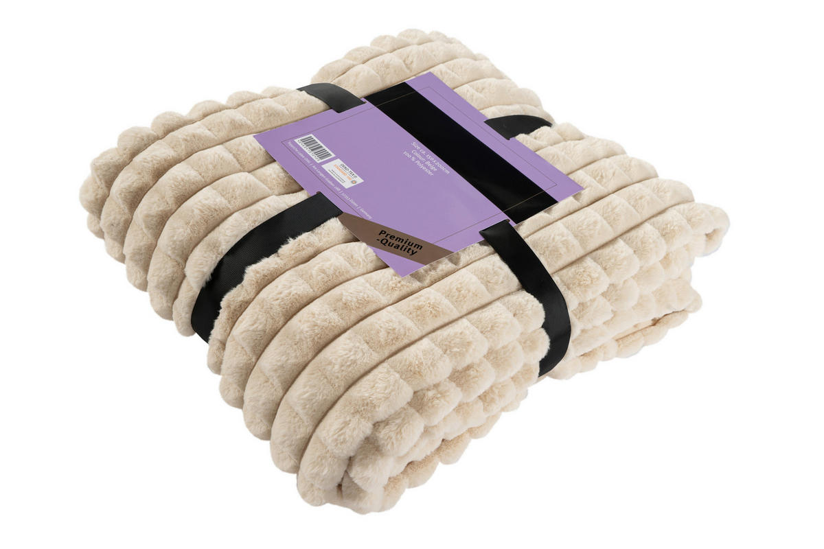 WOHNDECKE 150/200 cm  - Beige, Basics, Textil (150/200cm) - Kayoom