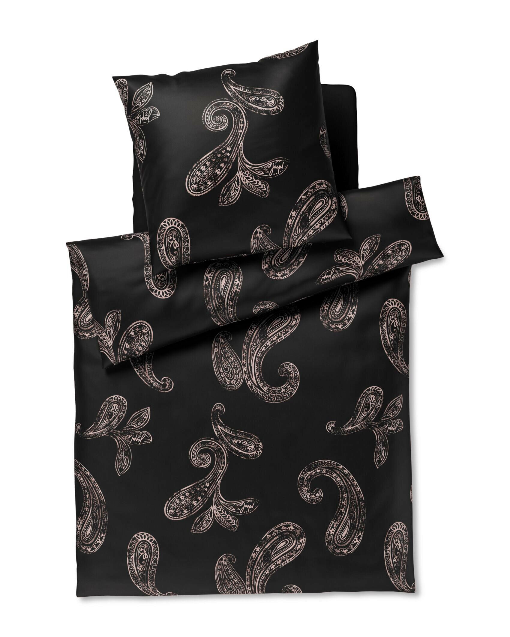 BETTWÄSCHE 2-teilig JOOP! PAISLEY Jersey 155/220 cm  - Schwarz, Basics, Textil (155/220cm) - Joop!