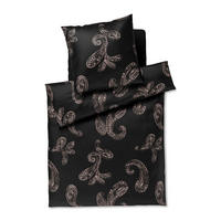 BETTWÄSCHE 2-teilig JOOP! PAISLEY Jersey 155/220 cm  - Schwarz, Basics, Textil (155/220cm) - Joop!