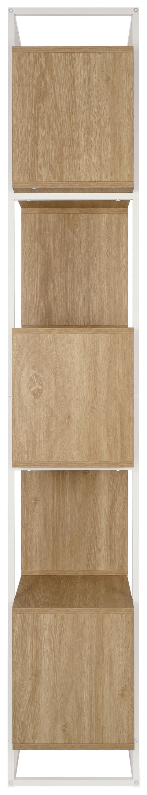 REGAL  80/194/33 cm Naturfarben, Kaschmir  - Kaschmir/Naturfarben, Design, Holzwerkstoff/Metall (80/194/33cm) - Xora