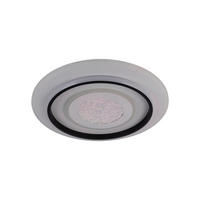 LED-DECKENLEUCHTE Deckenleuchte STELIOS 45/45/6 cm  - Schwarz/Weiß, Design, Kunststoff/Metall (45/45/6cm) - Näve