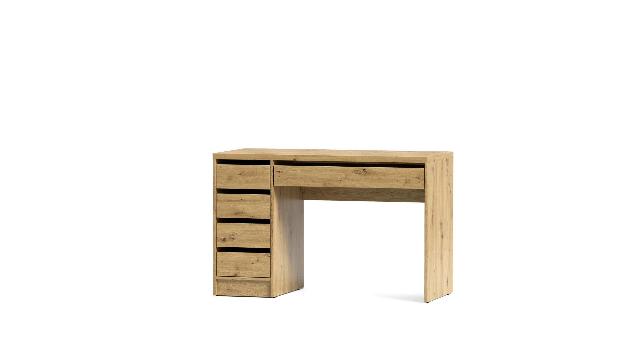 SCHREIBTISCH 120/55/77,6 cm Eiche Artisan   - Eiche Artisan, MODERN, Holzwerkstoff (120/55/77,6cm) - Livetastic