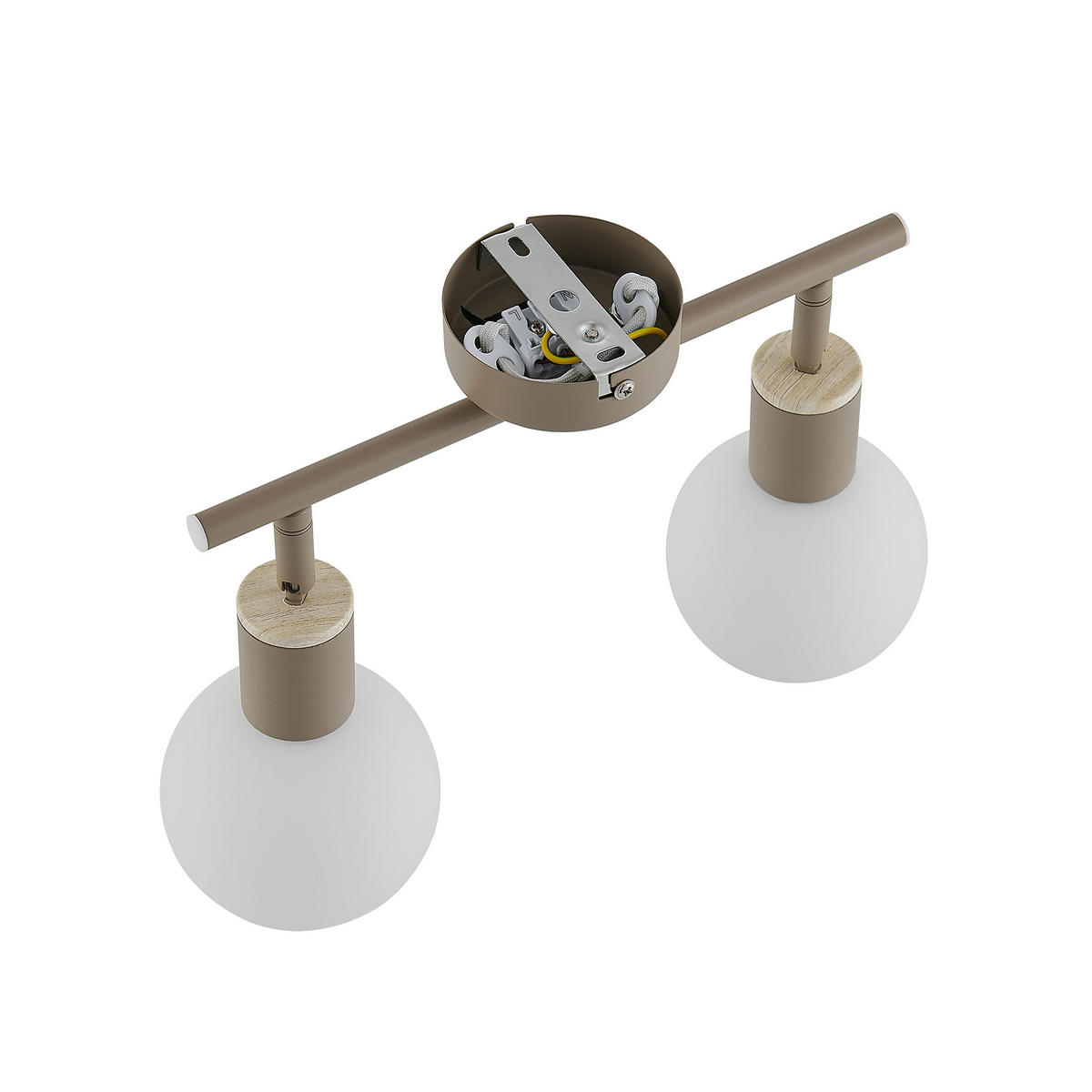 STRAHLER Merope 28/10/18 cm  - Sandfarben/Eschefarben, Basics, Glas/Metall (28/10/18cm) - Novel