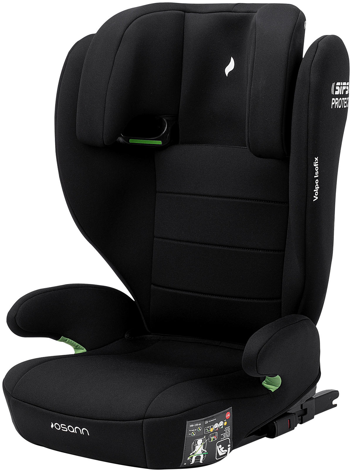 KINDERAUTOSITZ  - Schwarz, KONVENTIONELL, Kunststoff (43/77/37cm) - Osann