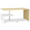COUCHTISCH in Holzwerkstoff 91/53/42 cm  - Honigeiche/Weiss, Design, Holzwerkstoff/Kunststoff (91/53/42cm) - MID.YOU