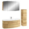 BADEZIMMER 4-teilig  in 151 cm  - Chromfarben/Eichefarben, KONVENTIONELL, Glas/Holzwerkstoff (151cm) - Pelipal