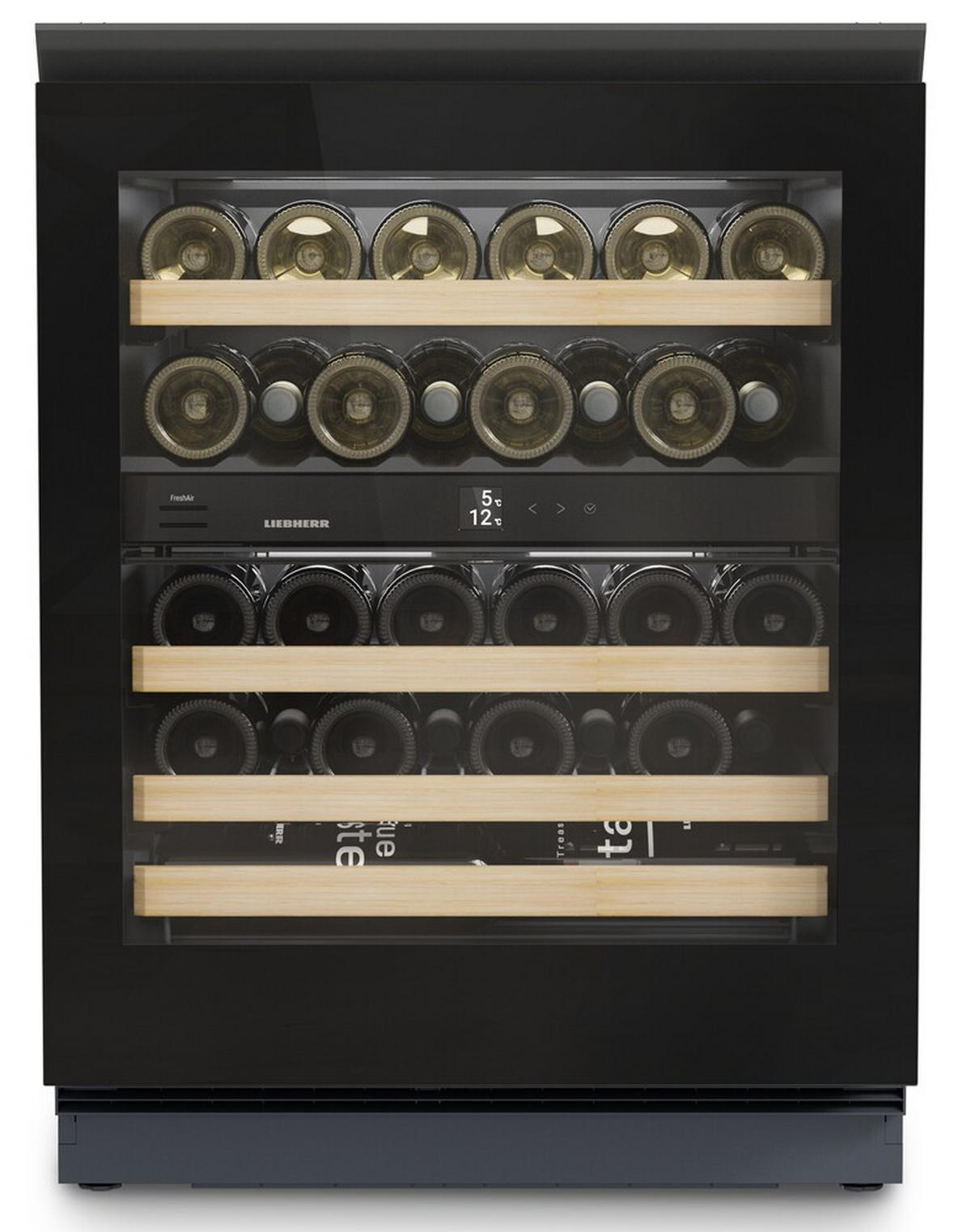 WEINKÜHLSCHRANK UWGB3632  - Schwarz, Basics, Holz/Metall (59,7/81,9/57,9cm) - Liebherr