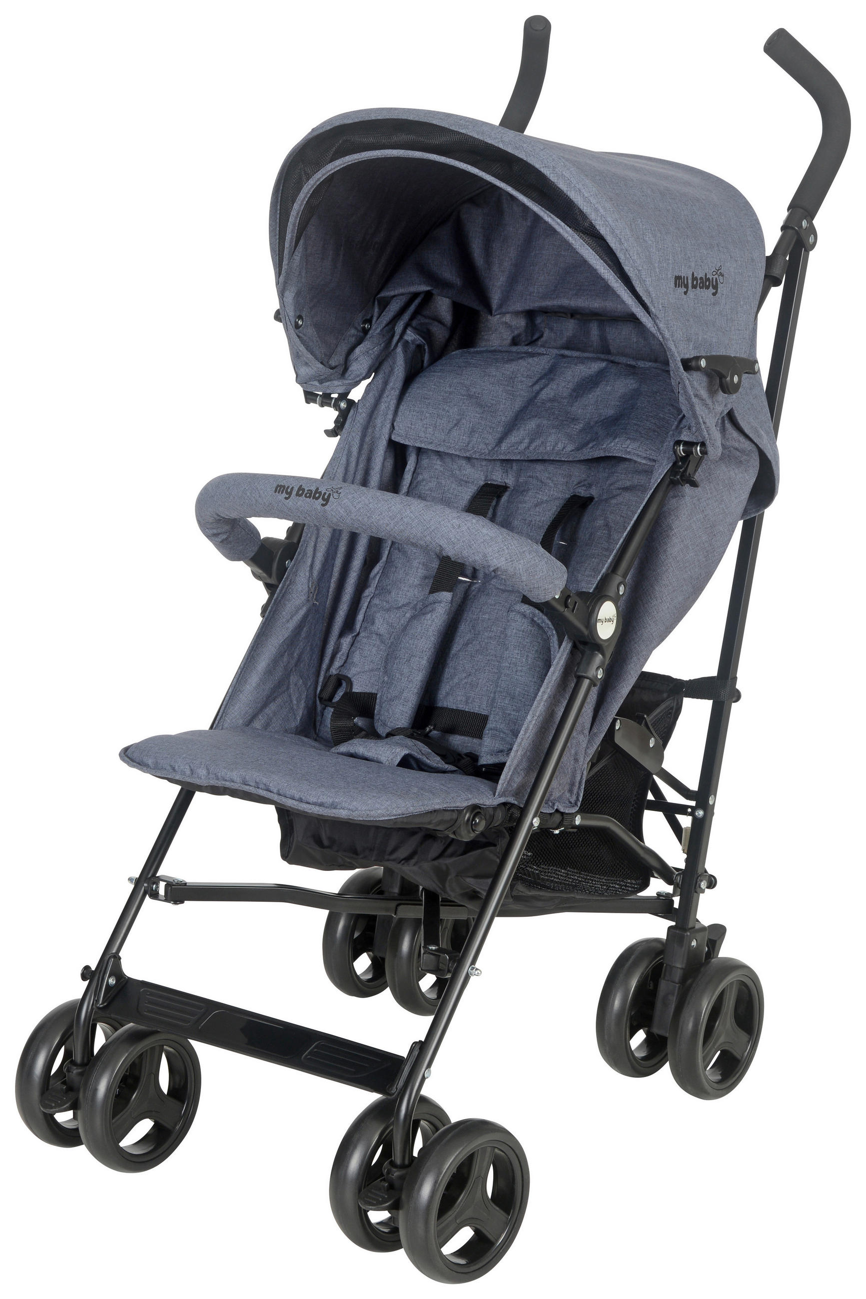 SULKY Madrid  - grå/svart, Klassisk, metall/textil (61/48/104cm) - My Baby Lou