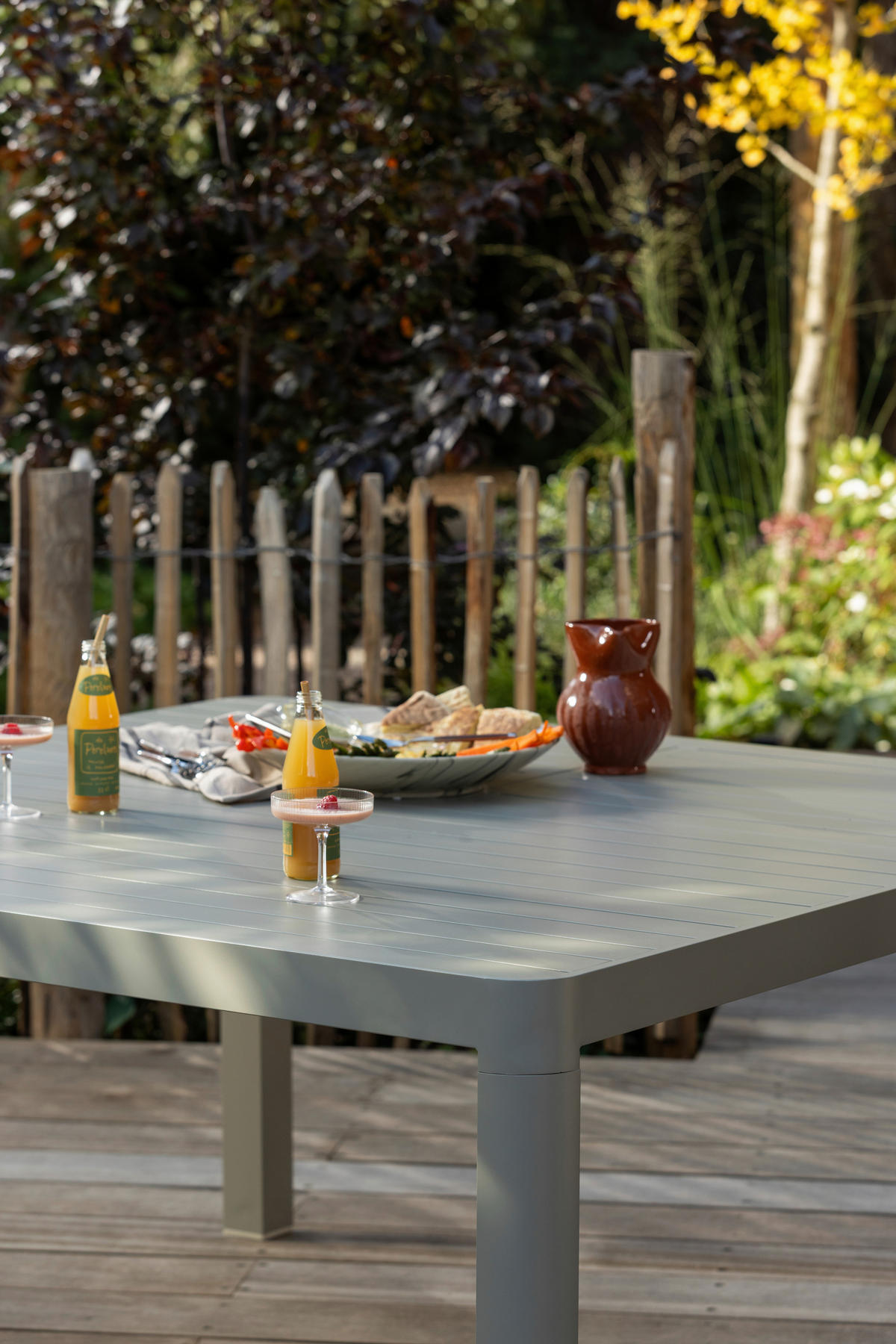 GARTENTISCH 97-150/150/76 cm Metall rechteckig  - Sandfarben, MODERN, Metall (97-150/150/76cm) - Livetastic