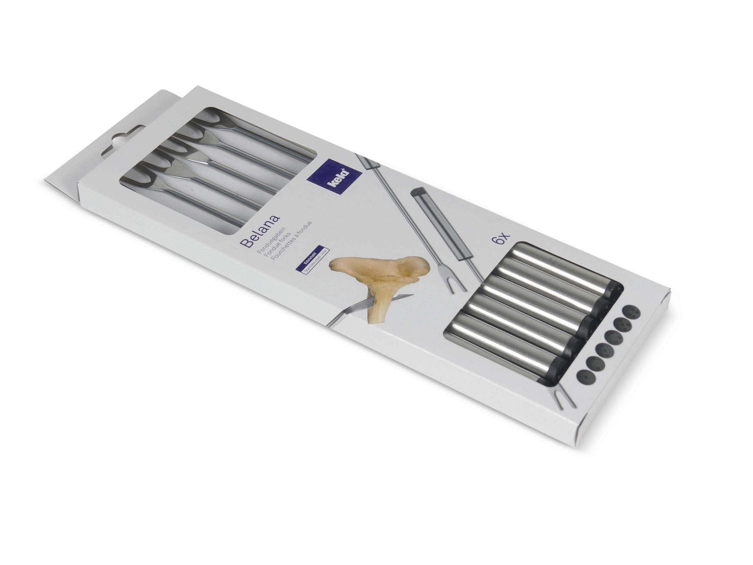 SET VILJUŠKICA ZA FONDI - srebrna, Osnovno, metal (25cm) - Kela
