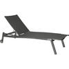 GARTENLIEGE 70/38/201 cm  - Silberfarben/Graphitfarben, KONVENTIONELL, Textil/Metall (70/38/201cm) - Stern