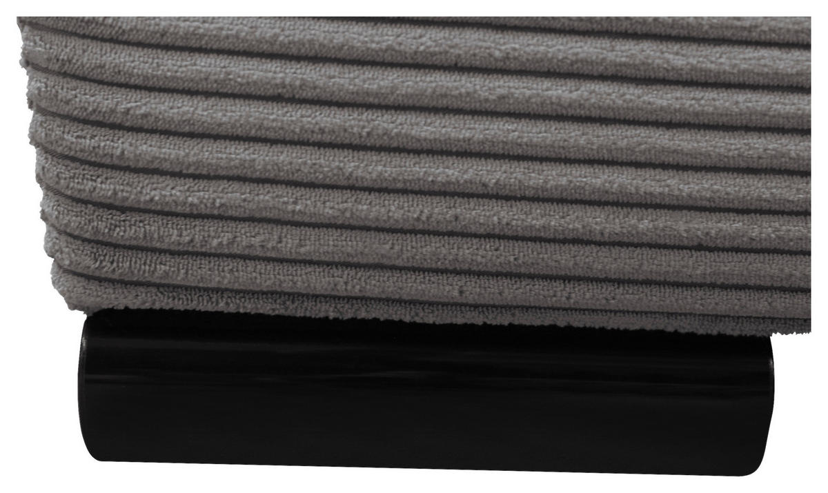SCHLAFSOFA  in Cord Grau  - Schwarz/Grau, Design, Kunststoff/Textil (154/93/85cm) - MID.YOU