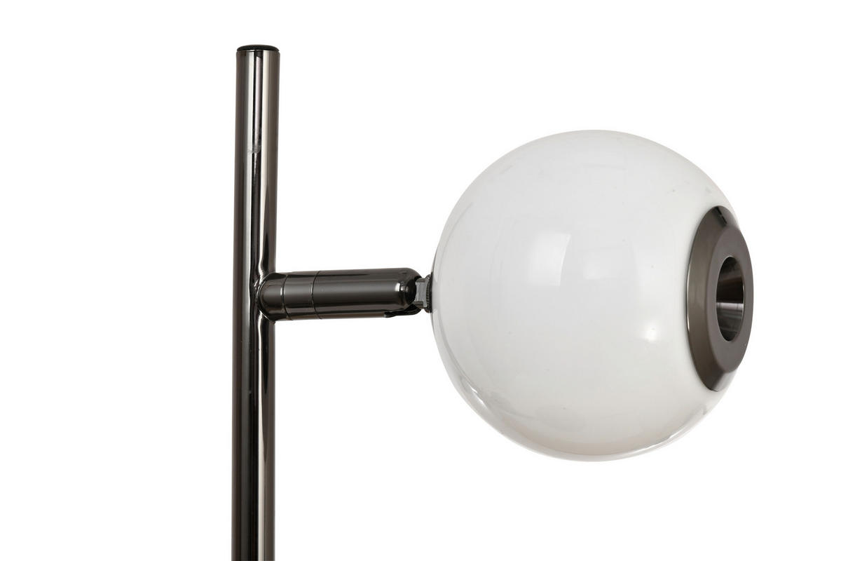 LED-TISCHLEUCHTE Luberon 32,5/49,5/19 cm  - Schwarzchrom, Design, Glas/Kunststoff (32,5/49,5/19cm)