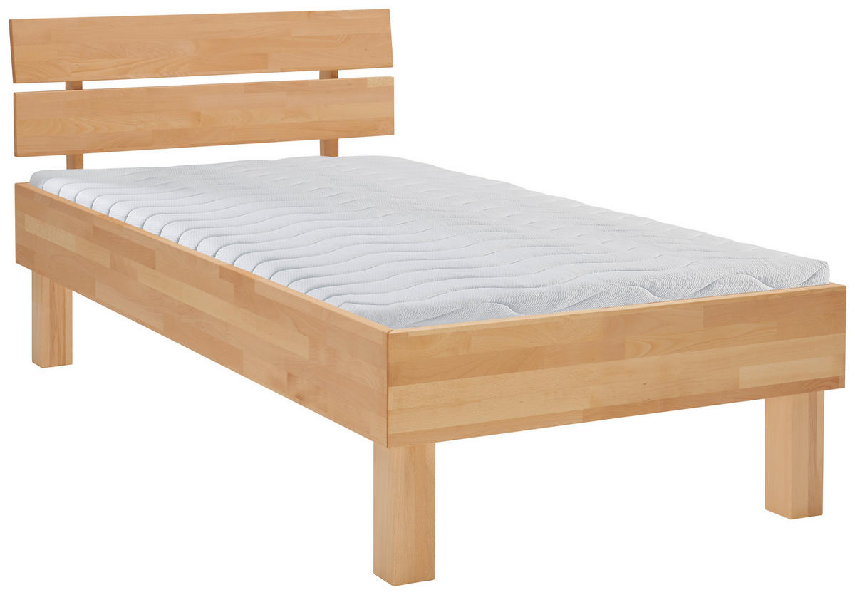 BETT 90/200 cm  Buchefarben   - Buchefarben, Natur, Holz (90/200cm) - Carryhome