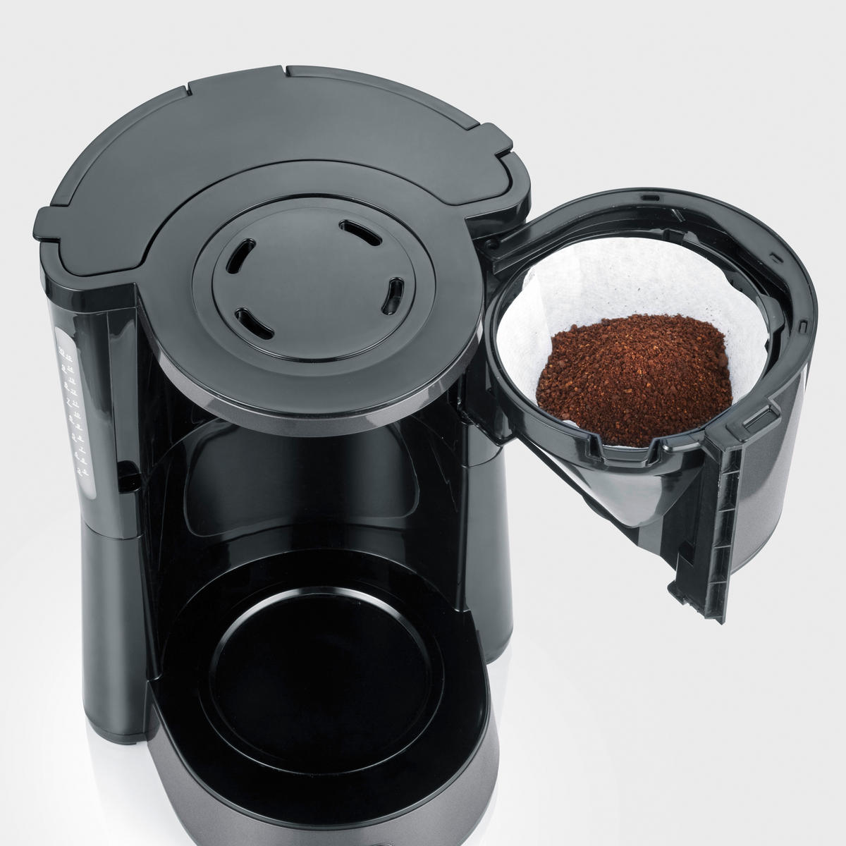 FILTERKAFFEEMASCHINE  - Anthrazit, Basics, Metall (23,5/33,8/27,0cm) - Severin