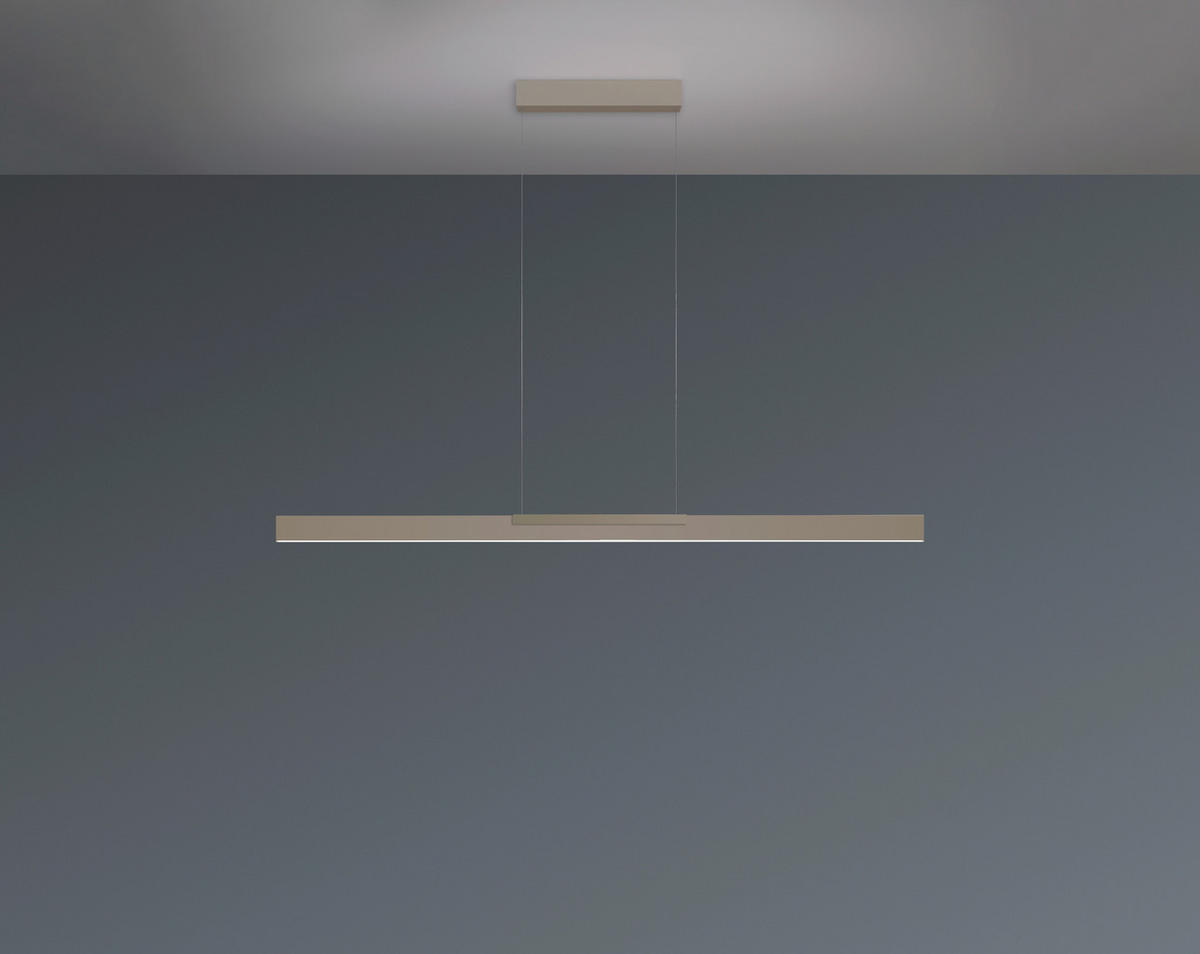 LED-HÄNGELEUCHTE Nano 2.0 140/5,5/30-140 cm   - Sandfarben, Design, Metall (140/5,5/30-140cm) - BOPP