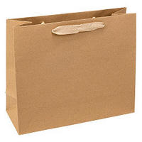 GESCHENKTASCHE  - Braun, KONVENTIONELL, Papier (32/26/13cm)
