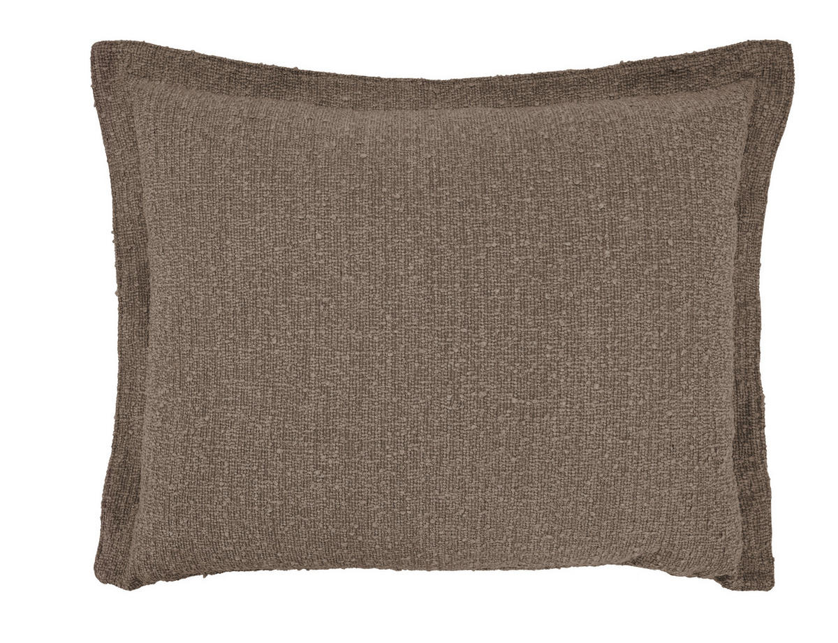 HUSSEN-SESSEL Flachgewebe, Bouclé Braun    - Schwarz/Braun, Trend, Textil/Metall (120/82/98cm) - Livetastic