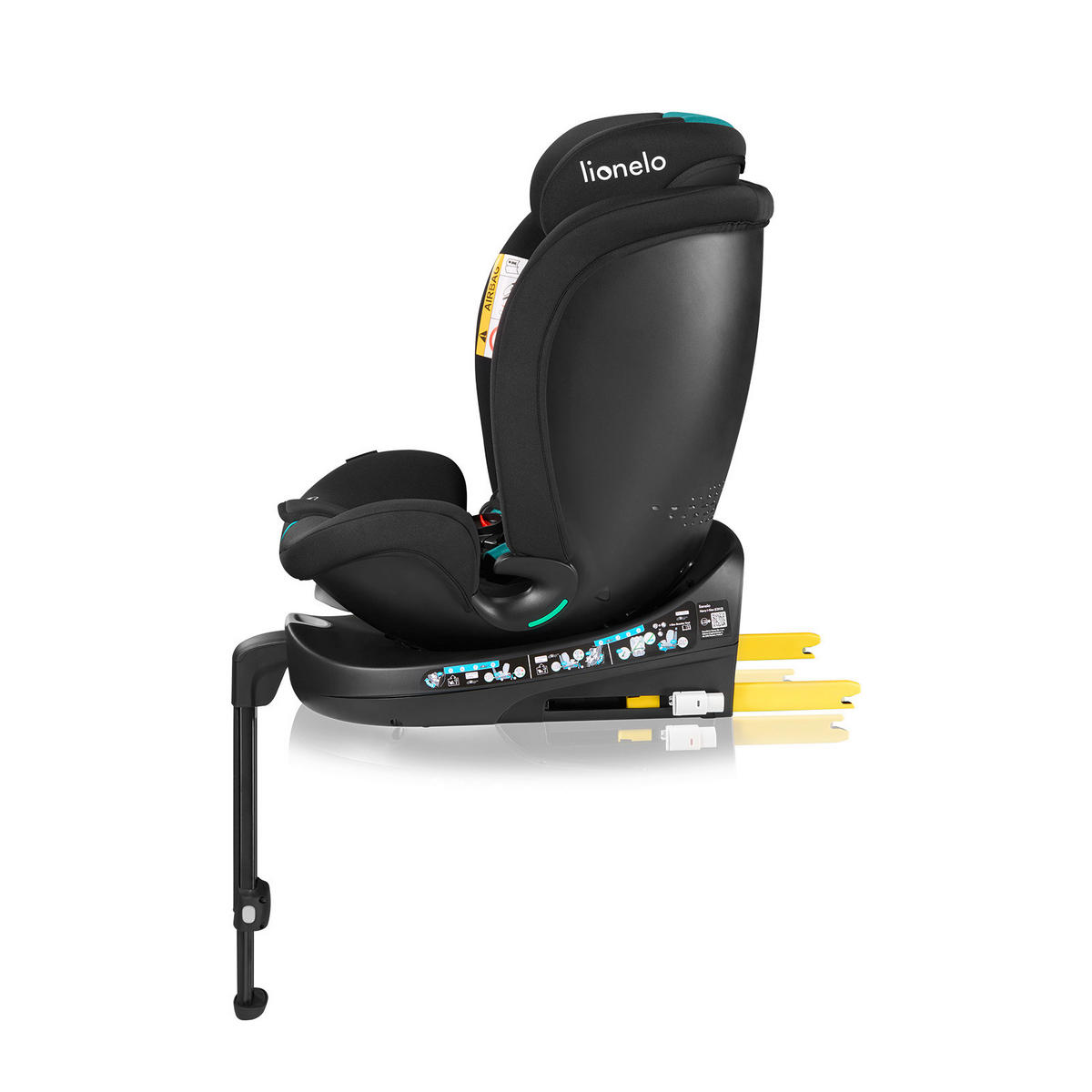 KINDERAUTOSITZ Navy i-Size   - Türkis/Schwarz, Basics, Kunststoff (49cm) - Lionelo