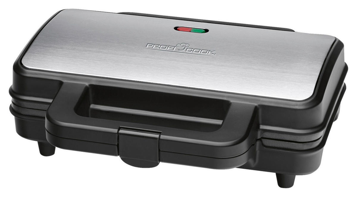 SANDWICHTOASTER  - Edelstahlfarben/Schwarz, LIFESTYLE, Kunststoff (29,2/9,9/25cm)