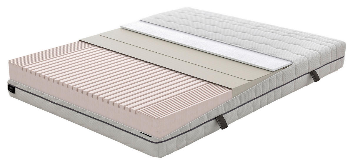 KOMFORTSCHAUMMATRATZE ROYAL COMFORT 7 100/200 cm Höhe ca. 22 cm  - Weiß, Basics, Textil (100/200cm) - Yatas