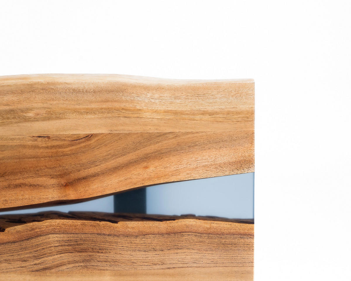 KONSOLENTISCH in Holz, Metall, Kunststoff 120/37/78 cm    - Schwarz/Akaziefarben, LIFESTYLE, Holz/Kunststoff (120/37/78cm) - Landscape