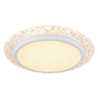 LED-DECKENLEUCHTE  40/6 cm    - Weiss/Transparent, Konventionell, Kunststoff/Metall (40/6cm) - Globo