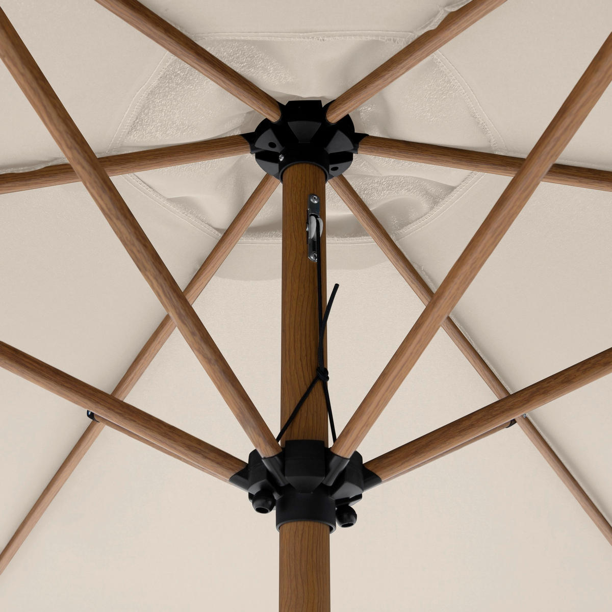 SONNENSCHIRM  300/300 cm  - Braun/Naturfarben, Basics, Textil/Metall (300/300cm) - Doppler