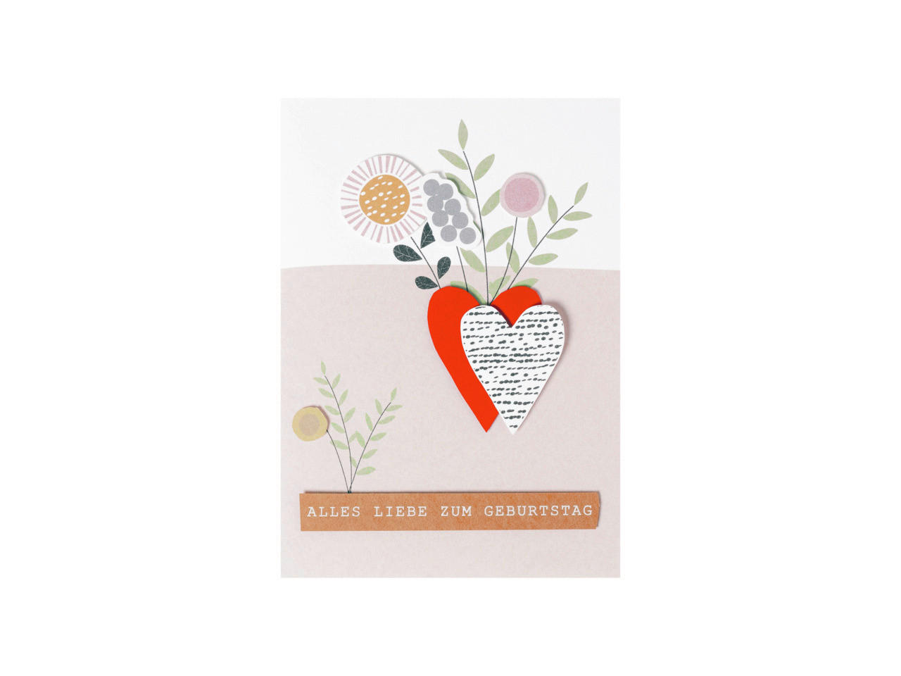 KARTE  - Beige, Basics, Papier (17.9/12.3/0.1cm) - Räder