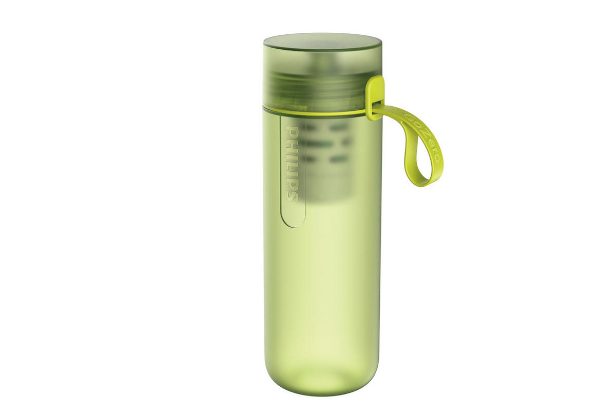 Wasserflasche mit Filter   - Limette, Basics, Kunststoff (7,5/7,5/21,2cm) - Philips
