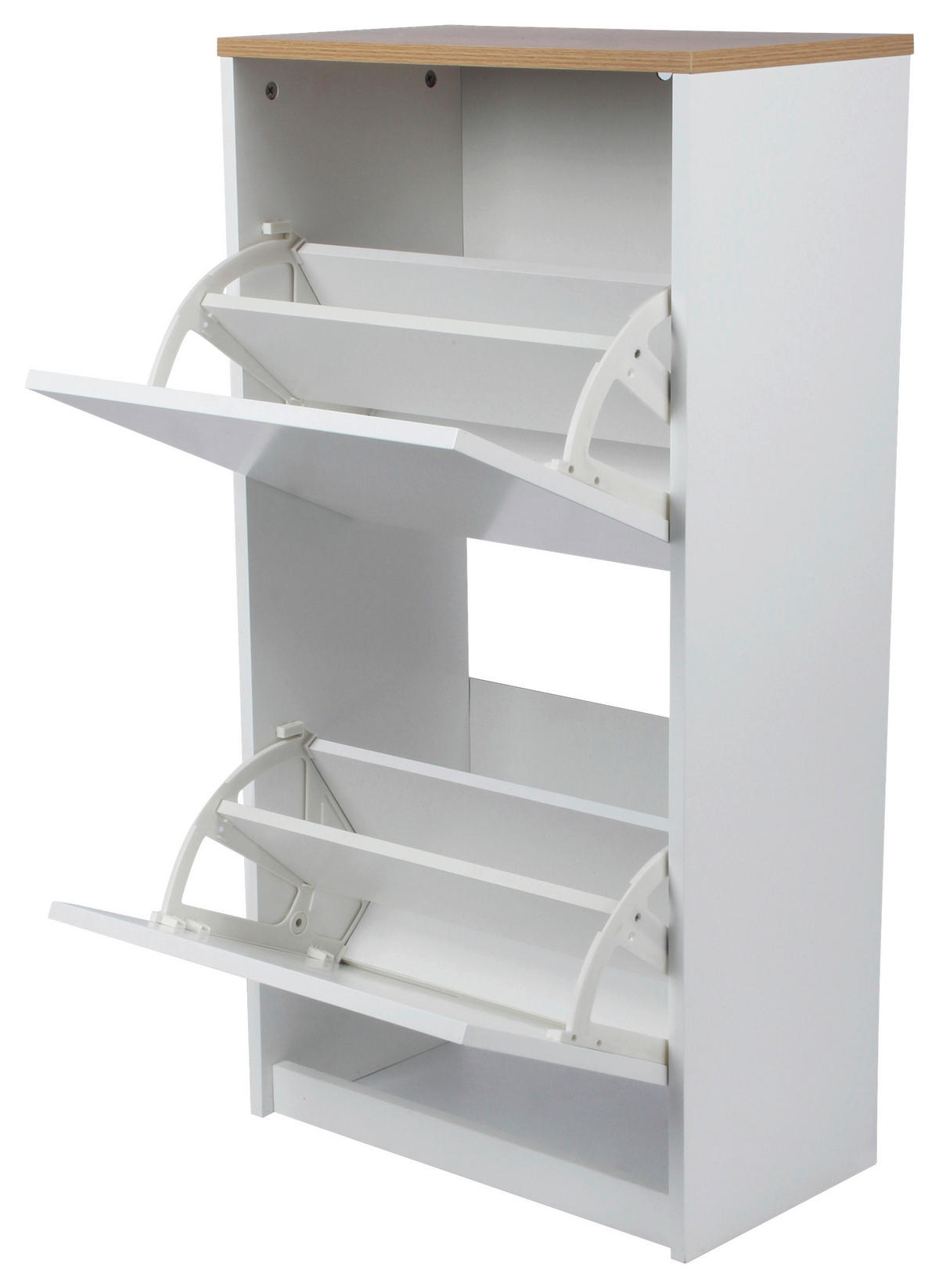 VYKLÁPĚCÍ BOTNÍK, přírodní barvy, bílá, kaučukové dřevo, 49/93/28 cm - bílá/přírodní barvy, Design, dřevo/kompozitní dřevo (49/93/28cm) - Carryhome